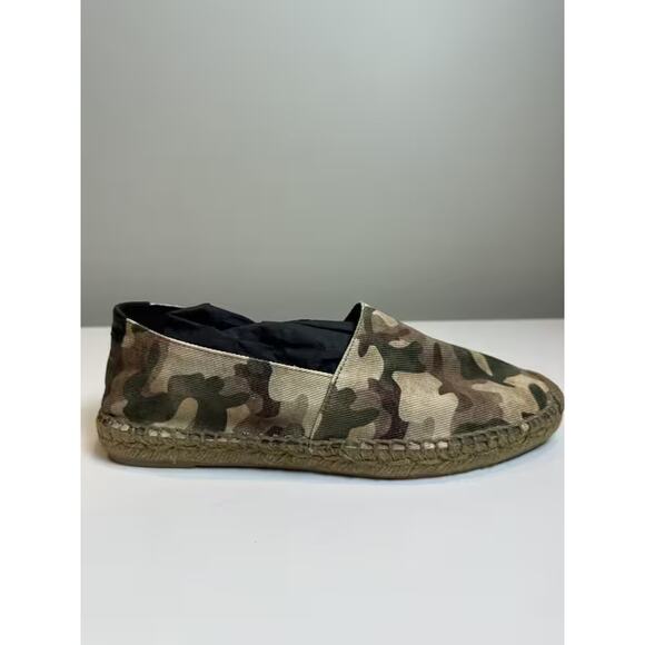 NIB Saint Laurent Camouflage flat espadrilles